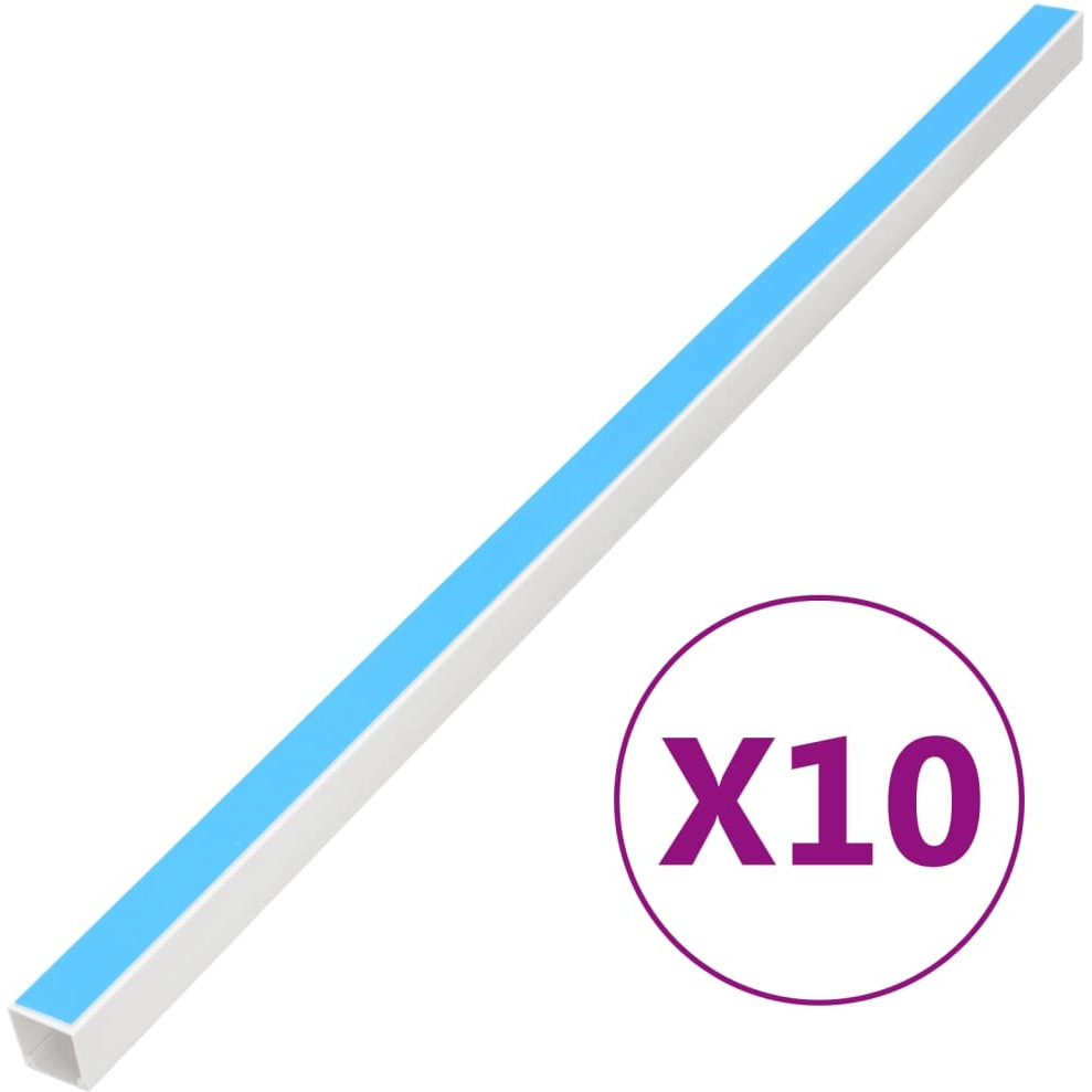 vidaXL Cable Trunking Self-Adhesive 0.4x0.4 32.8 PVC