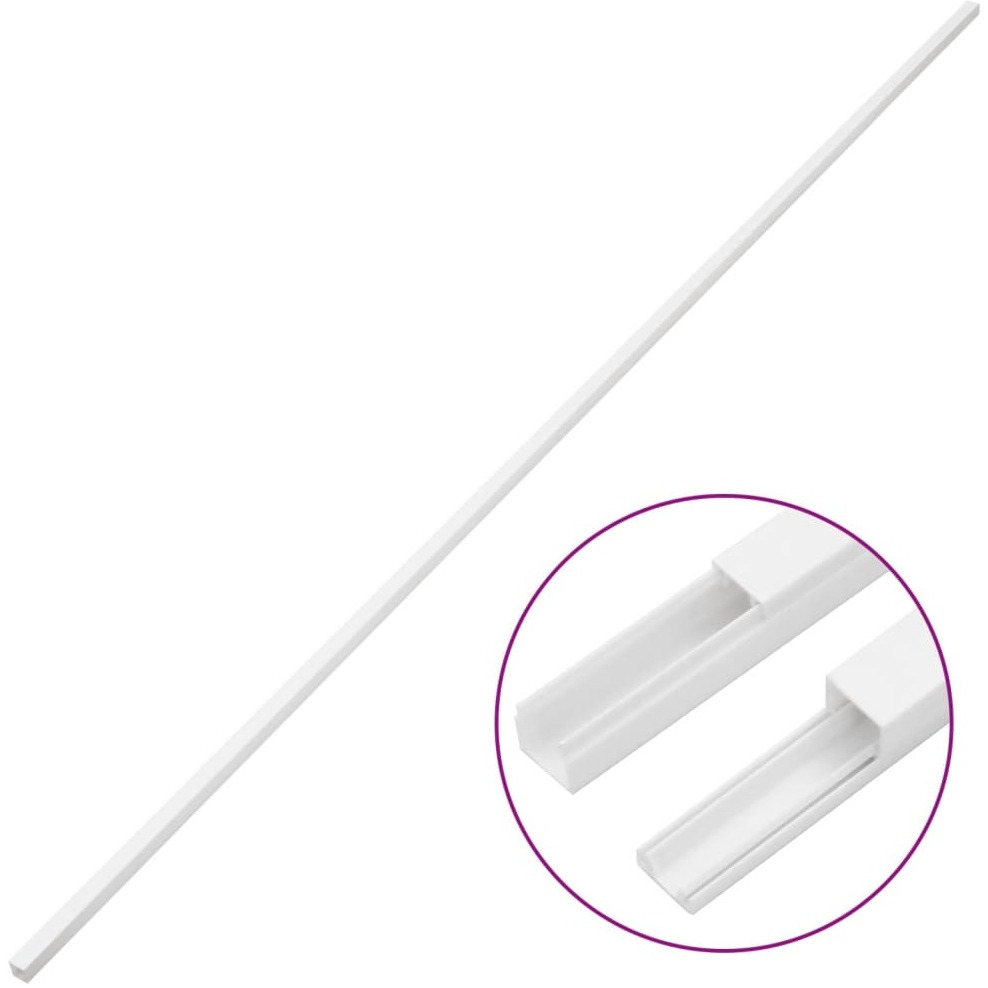 vidaXL Cable Trunking 1.2x0.8 32.8 PVC