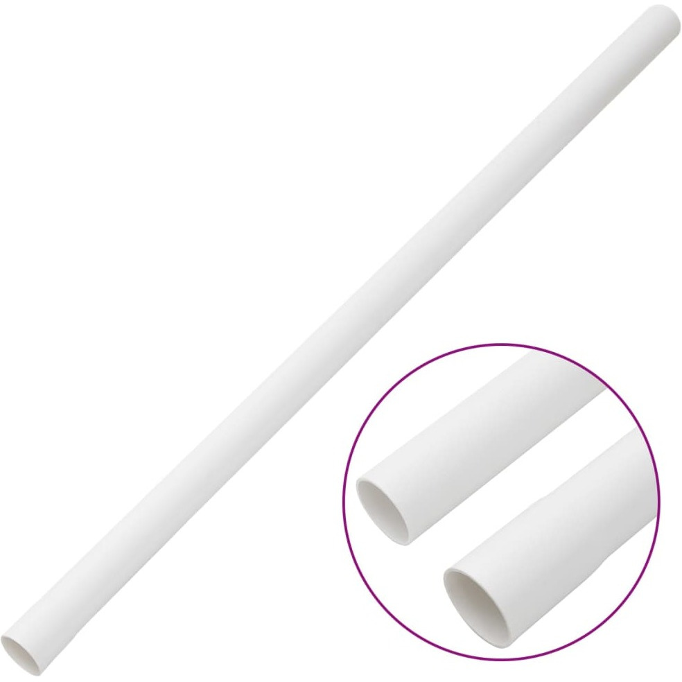 vidaXL Cable Trunkings with Clips 1.2 32.8 PVC