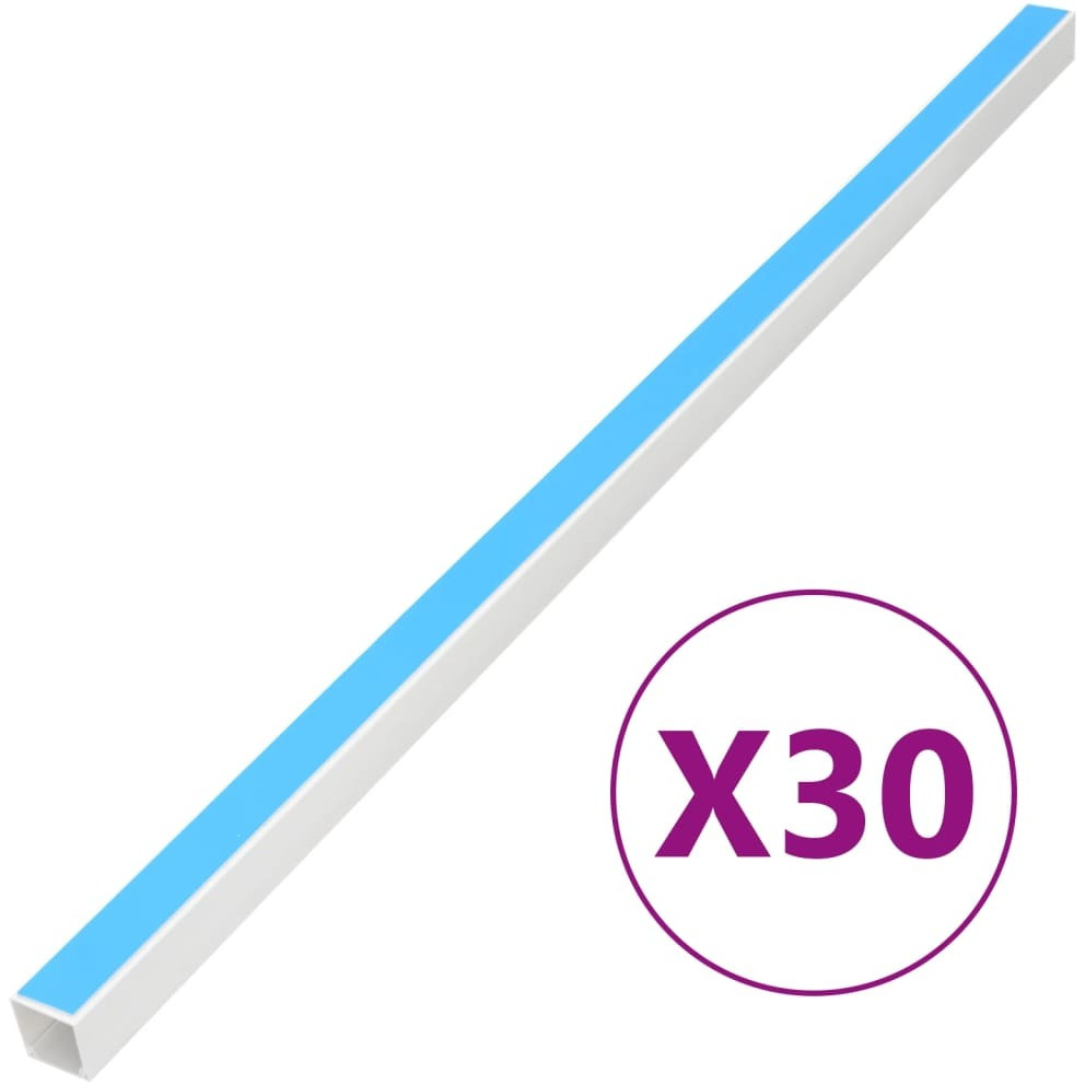 vidaXL Cable Trunking Self-Adhesive 1.2x0.8 98.4 PVC