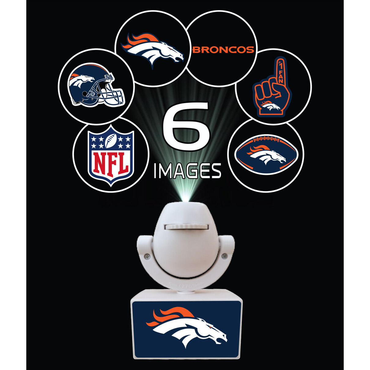 Denver Broncos Spotlight Projector Mini