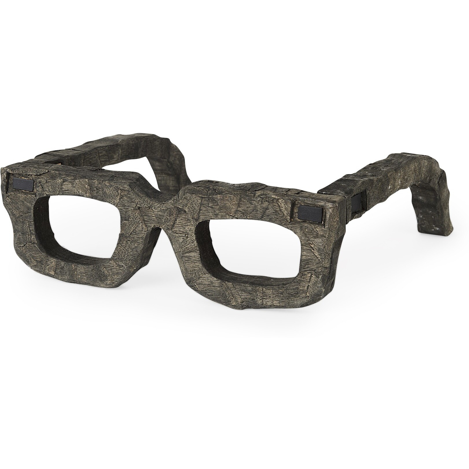 Eugene Rustic Brown Wooden Eyeglass Sculpture