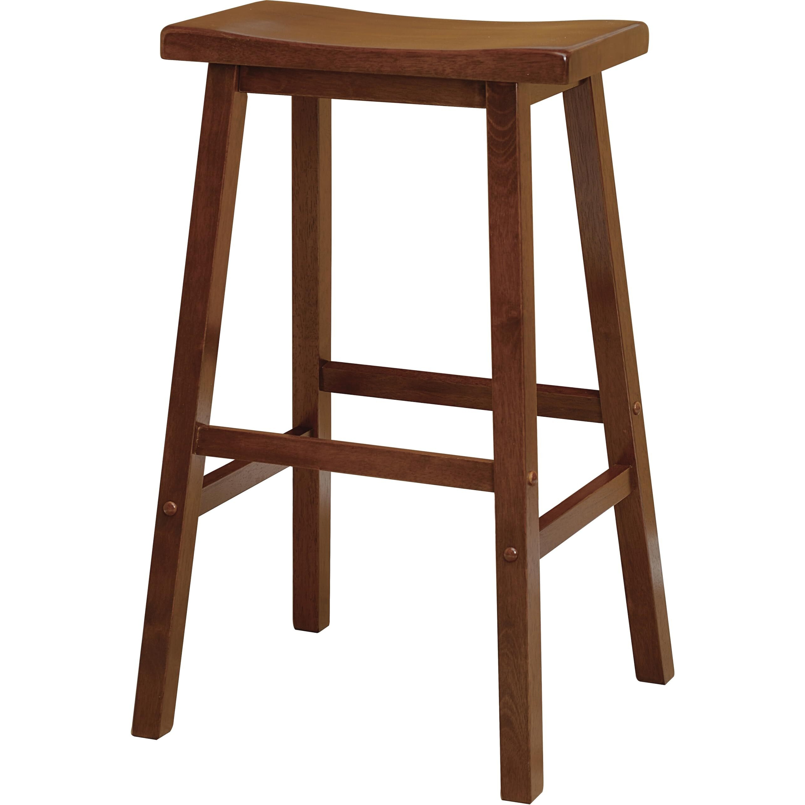 Satori Saddle Seat Bar Stool, Walnut