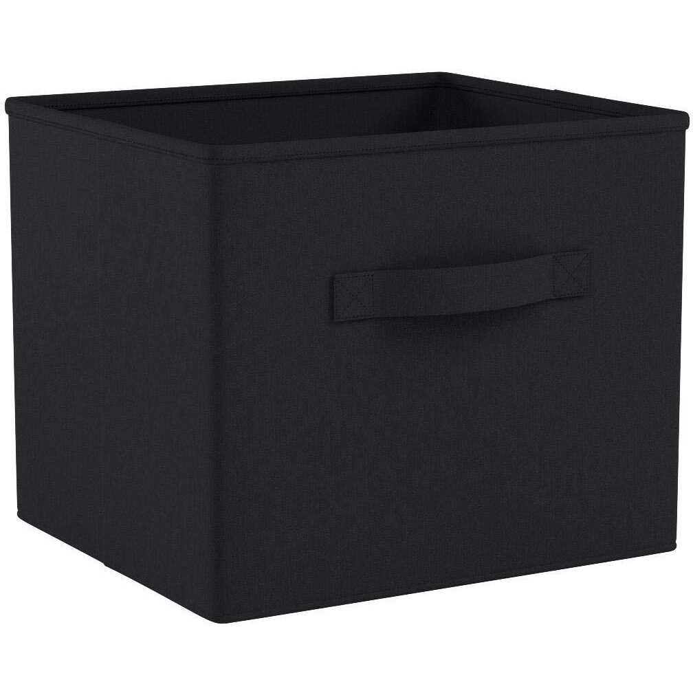Capri 6-Pc Foldable Fabric Basket Set, Black