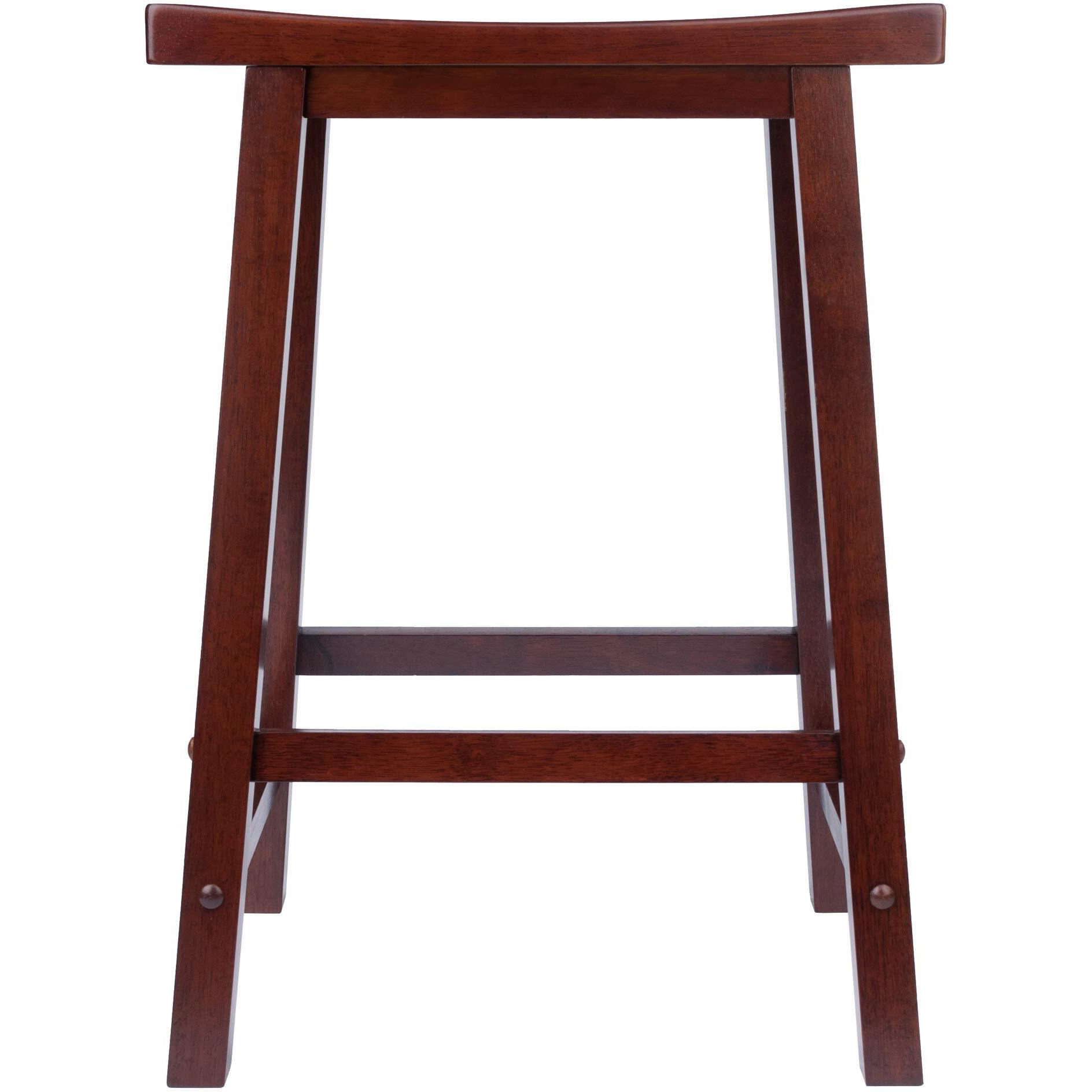 Satori Saddle Seat Counter Stool, Walnut