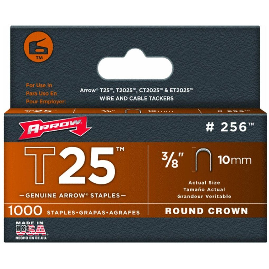 Arrow Fastener 256 3/8" T25 Staples