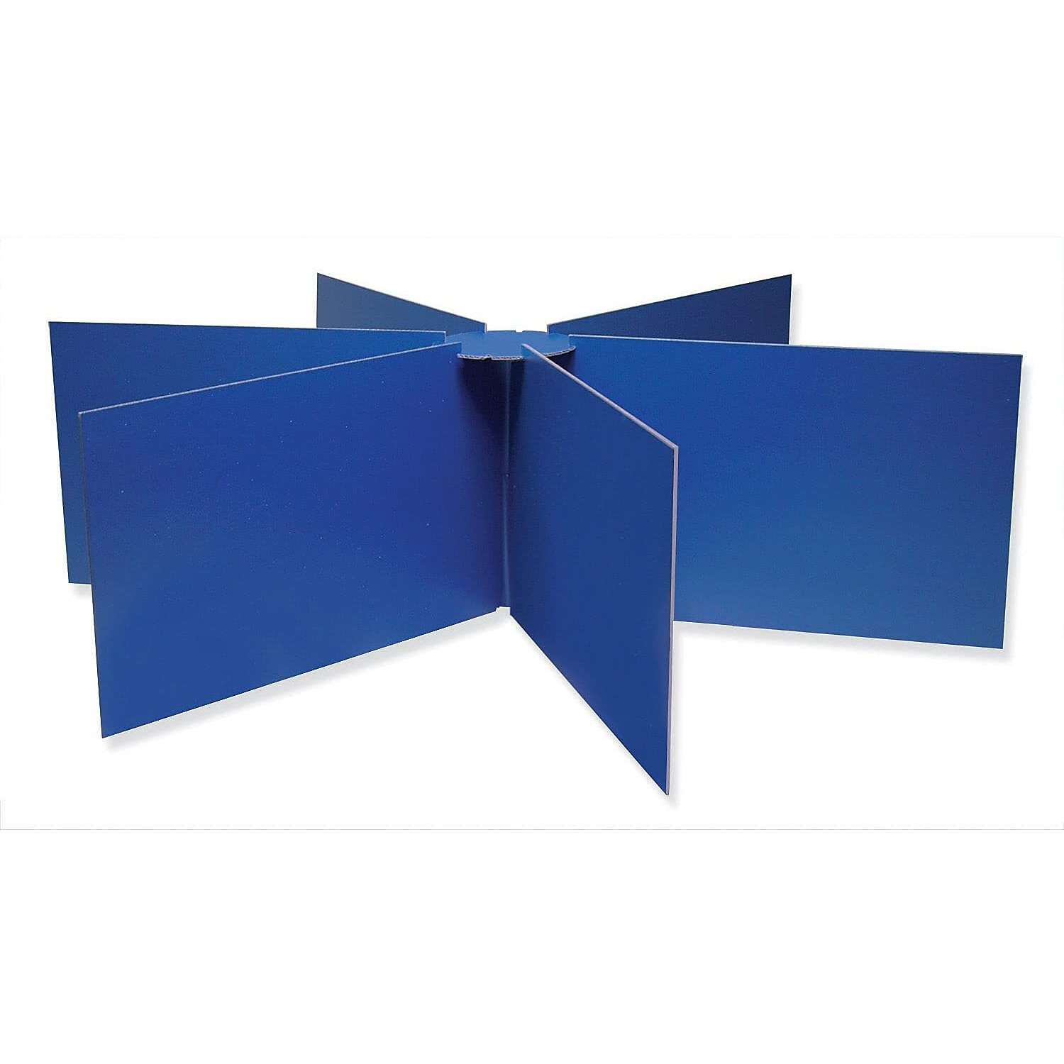 Pacon Round Table Privacy Board - 48" Diameter x 14" Height - 1 Each - Blue
