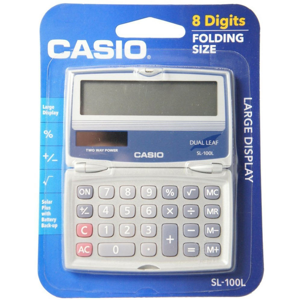Casio Basic Solar Folding Compact Calculator 1 ea