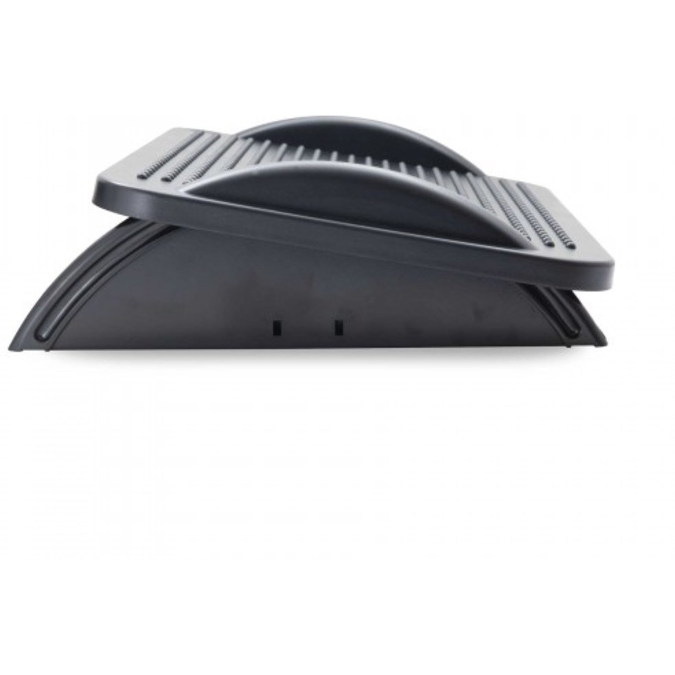 FR-4P Ergonomic Foot Rest with Massage Function, Adjustable 3 Angles, Black Color