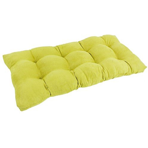 42-inch by 19-inch Squared Micro Suede Tufted Loveseat Cushion