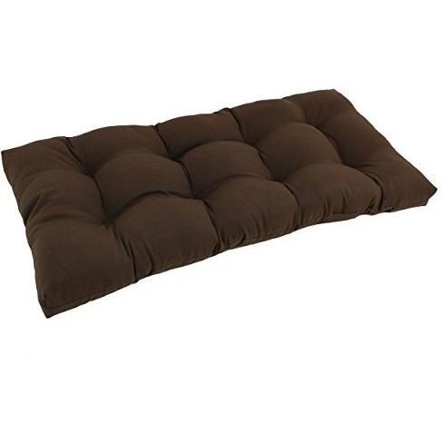 42-inch by 19-inch Squared Twill Tufted Loveseat Cushion