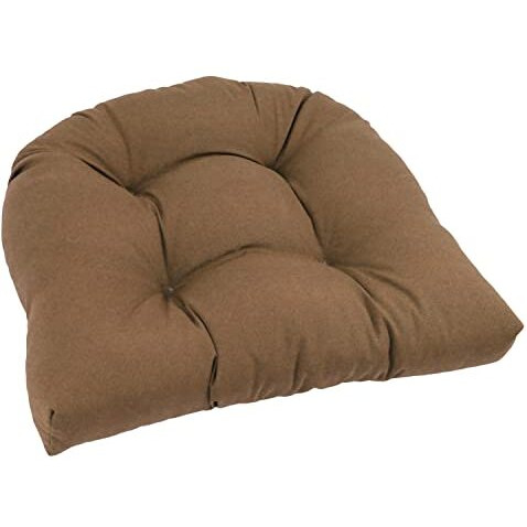 19-inch U-Shaped Twill Tufted Dining Chair Cushion  93184-1CH-TW-TF