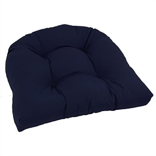 19-inch U-Shaped Twill Tufted Dining Chair Cushion  93184-1CH-TW-NV