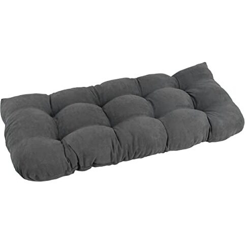 42-inch by 19-inch U-Shaped Micro Suede Polyester Tufted Settee/Bench Cushion