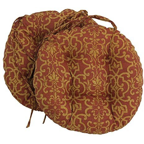 16-inch Outdoor Spun Polyester Tufted Chair Cushion (Set of 2)