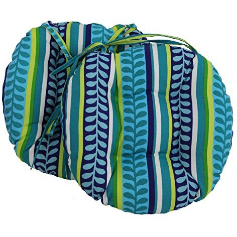 16-inch Outdoor Spun Polyester Tufted Chair Cushion (Set of 2)