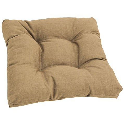 19-inch Squared Spun Polyester Tufted Dining Chair Cushion