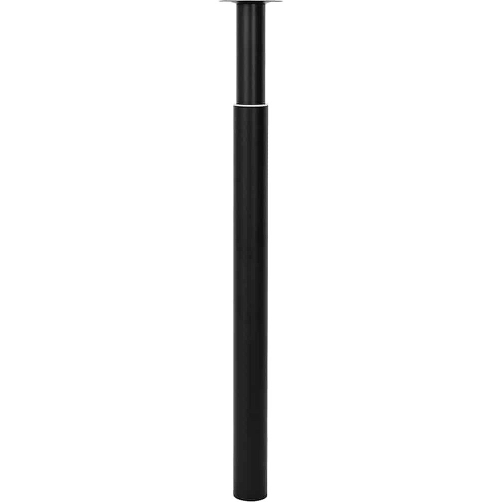 vidaXL 2 Telescopic Table Legs Black 28"-43.3"