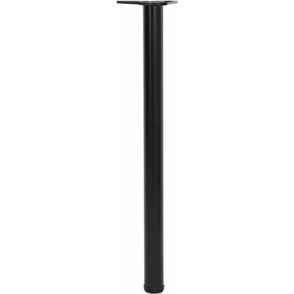 vidaXL 4 Height Adjustable Table Legs Black 34.3"