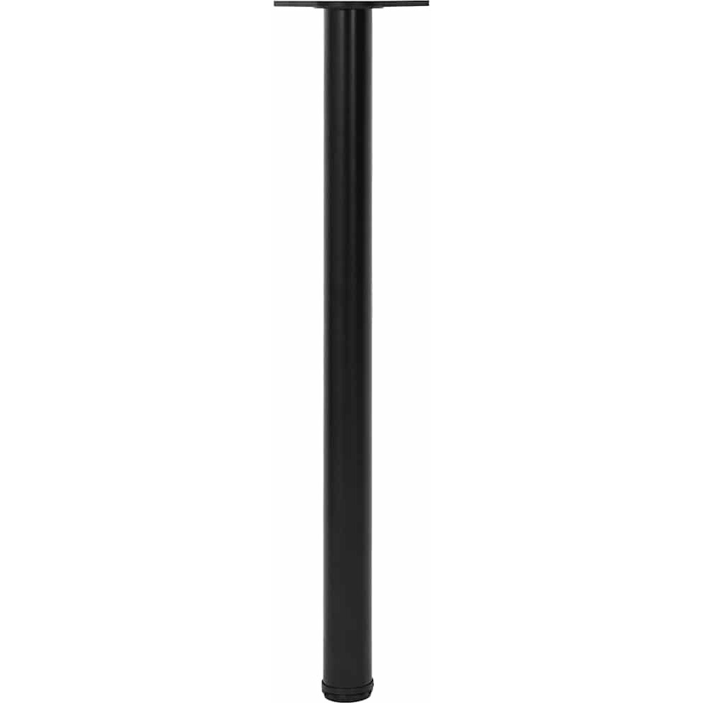 vidaXL 4 Height Adjustable Table Legs Black 34.3"