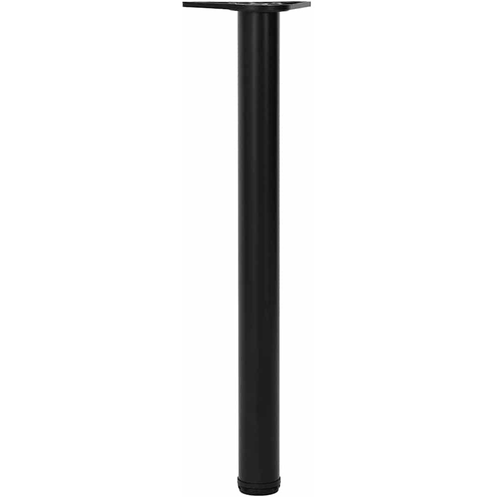 vidaXL 4 Height Adjustable Table Legs Black 28"