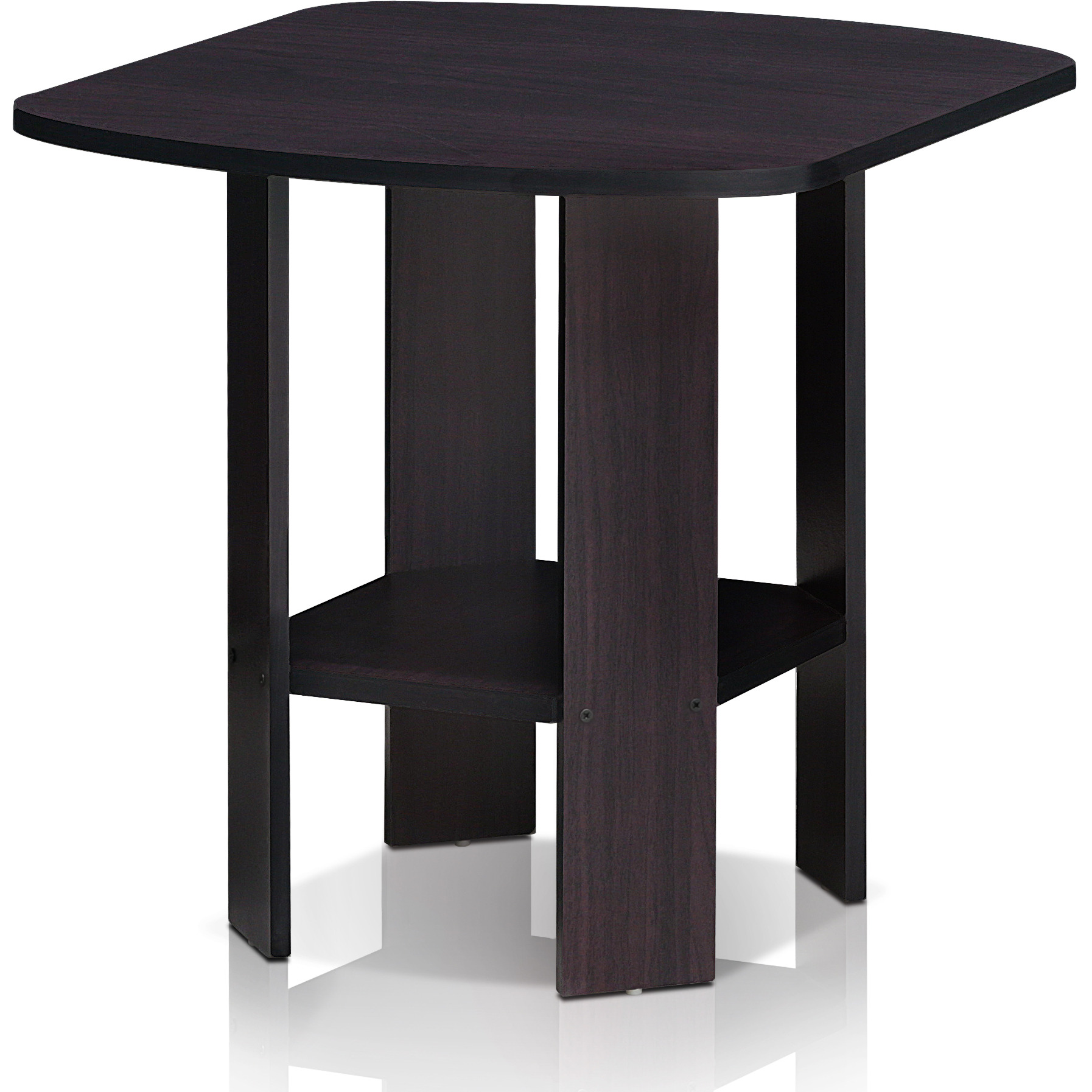 Furinno 11180DWN Simple Design End/SideTable, Dark Walnut