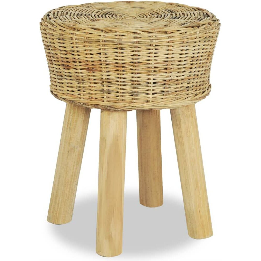 vidaXL Bar Stool Natural Rattan