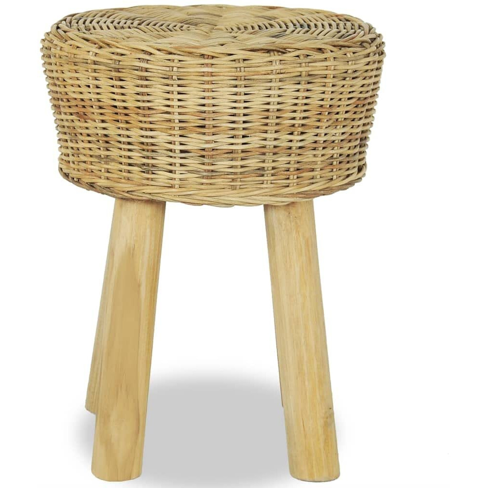 vidaXL Bar Stool Natural Rattan