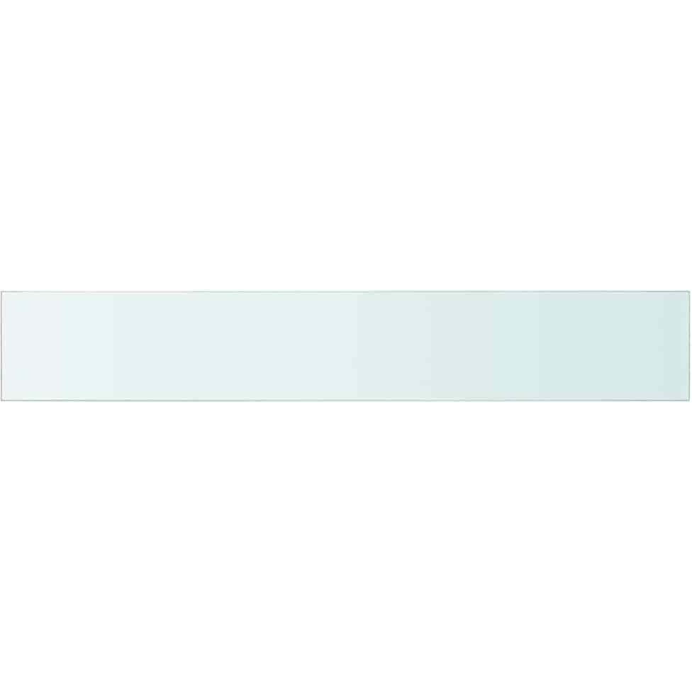 vidaXL Shelf Panel Glass Clear 31.5&quotx4.7"