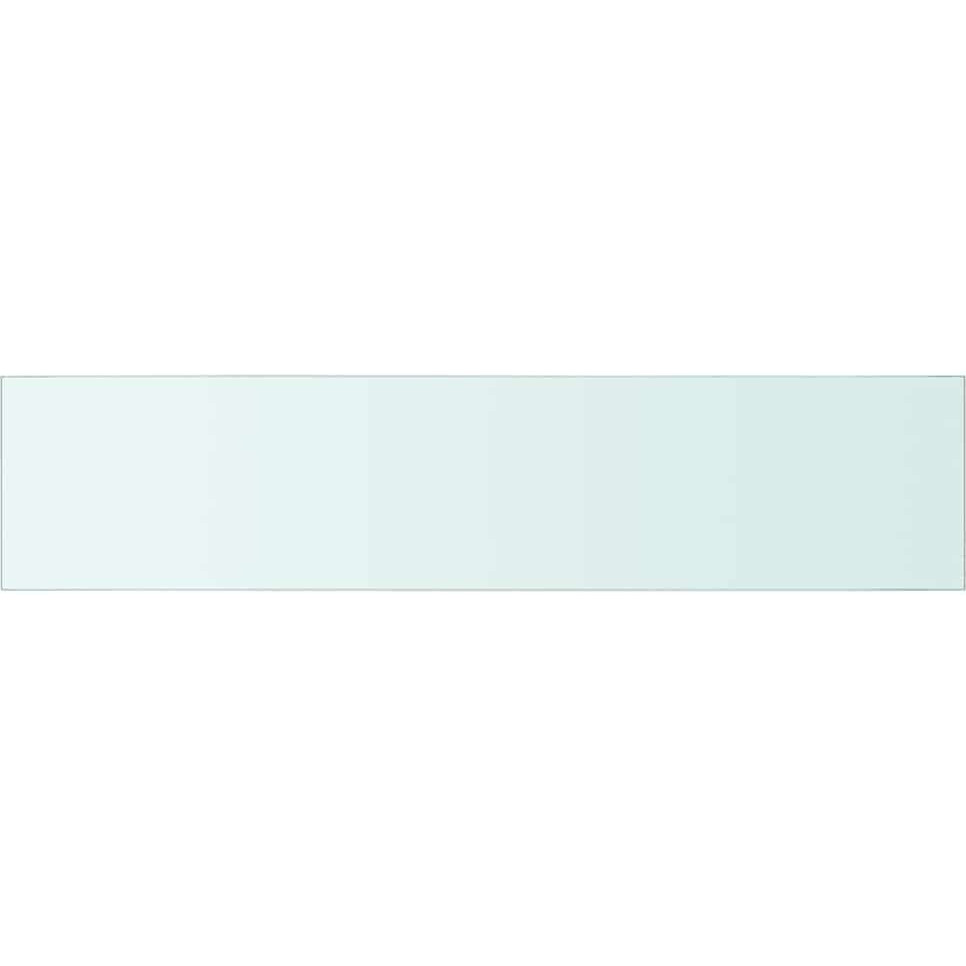 vidaXL Shelf Panel Glass Clear 35.4&quotx7.9"
