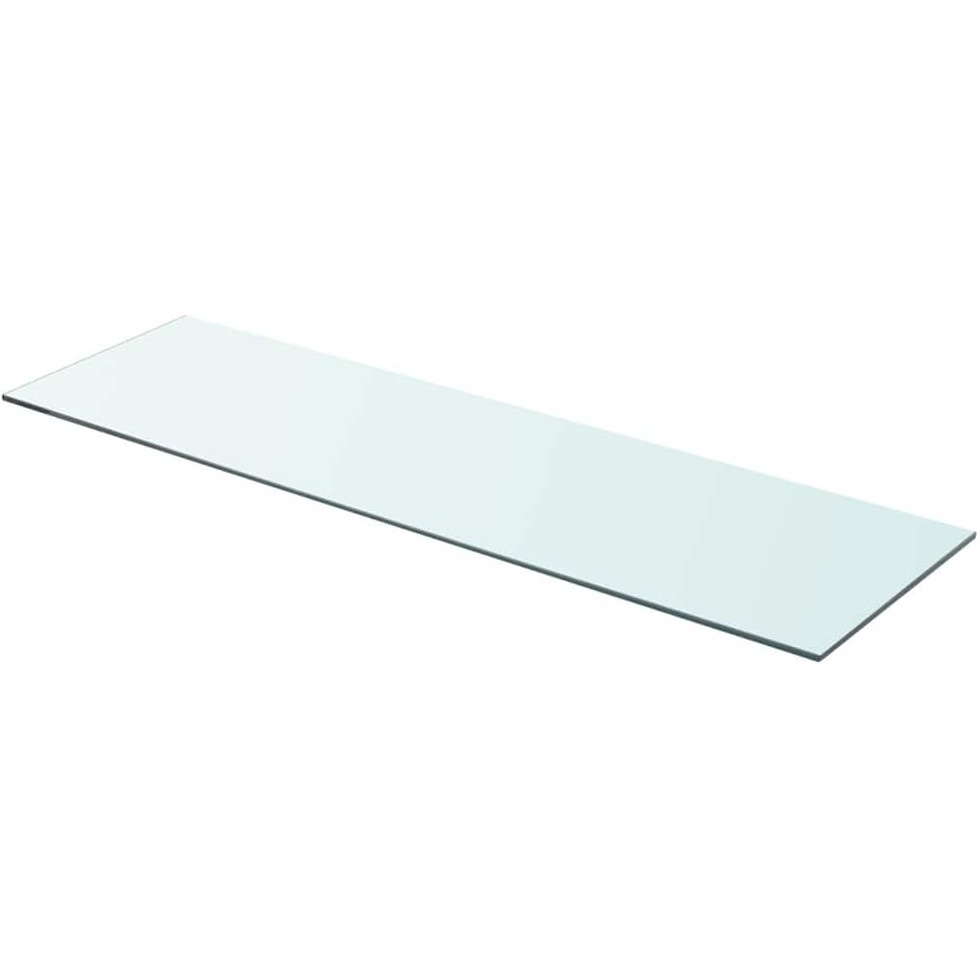 vidaXL Shelf Panel Glass Clear 35.4&quotx9.8"