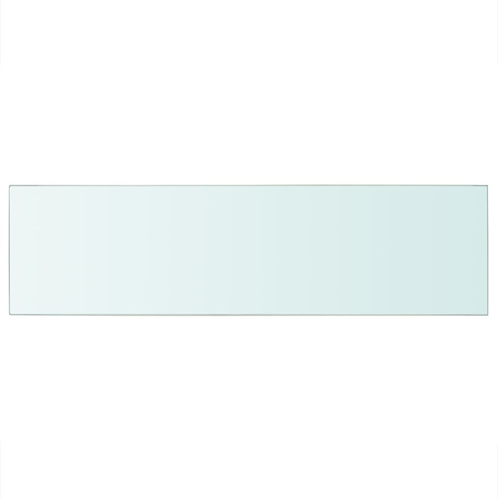 vidaXL Shelf Panel Glass Clear 35.4&quotx9.8"