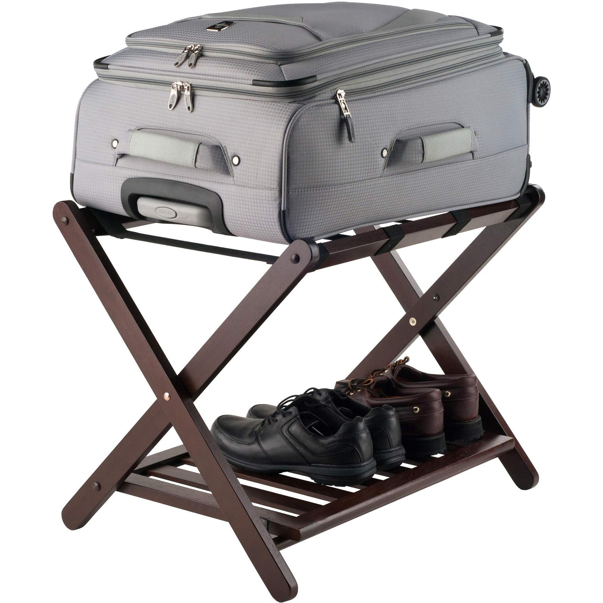 Remy Luggage Rack, Shelf, Cappuccino