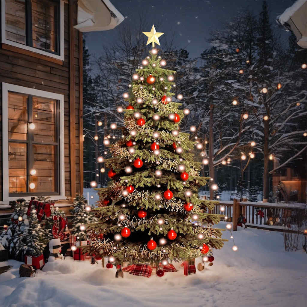 vidaXL Christmas Tree Net Lights with 210 LEDs 82.7"