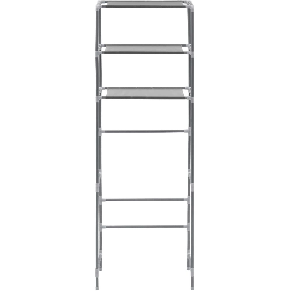 vidaXL 3-Tier Storage Rack over Toilet Silver 20.9&quotx11&quotx66.5"