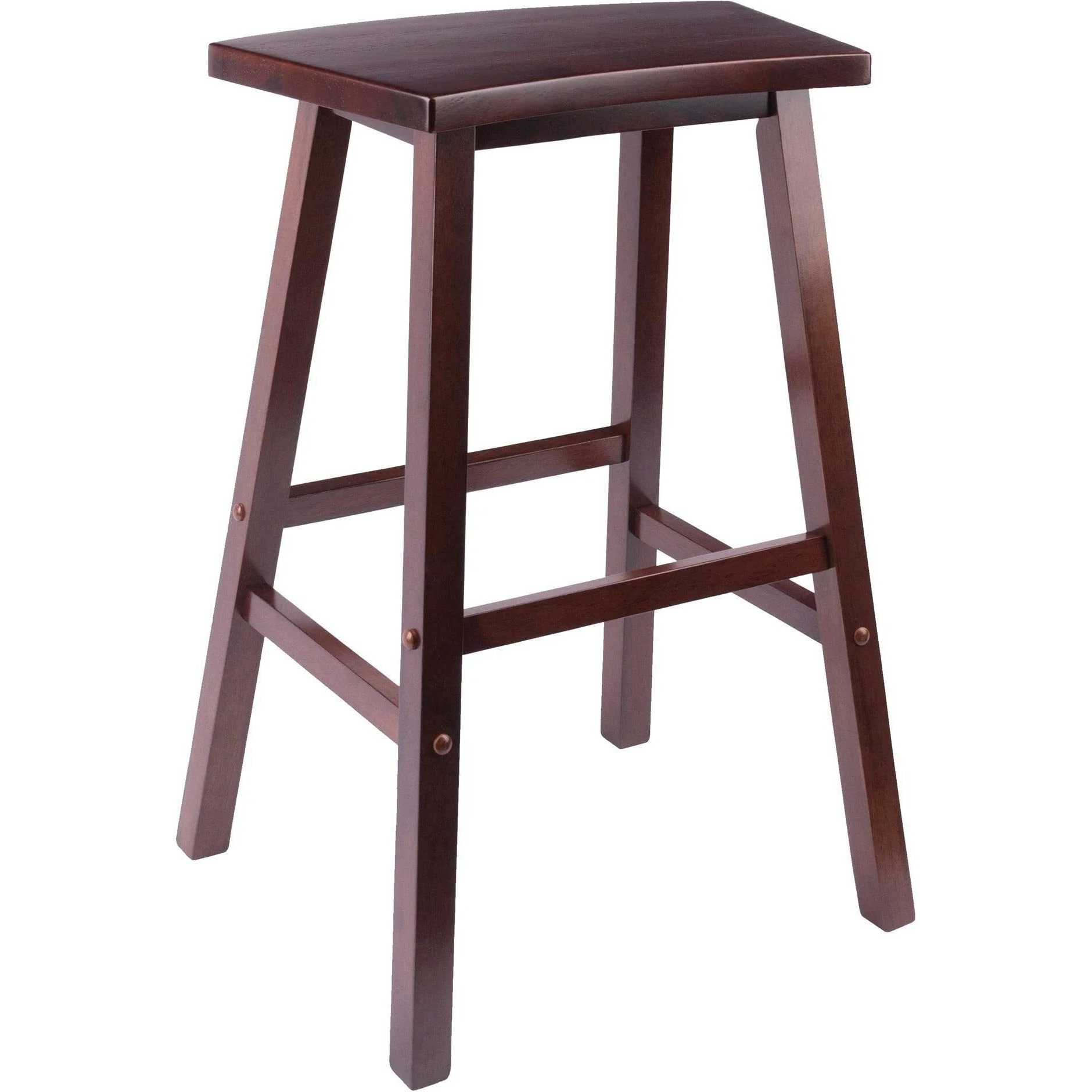 Katashi Fan Shape Bar Stool, Walnut