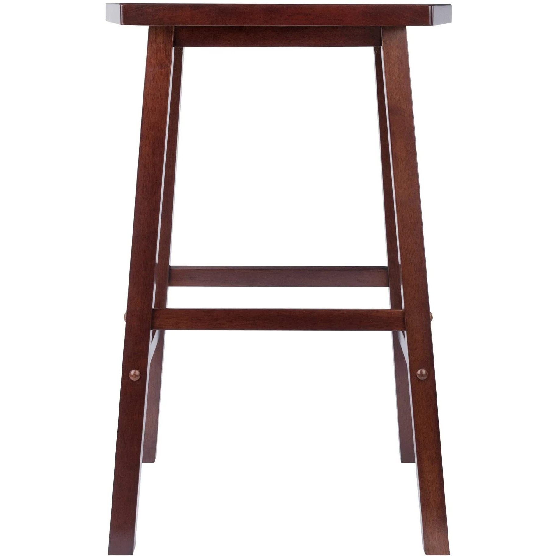 Katashi Fan Shape Bar Stool, Walnut