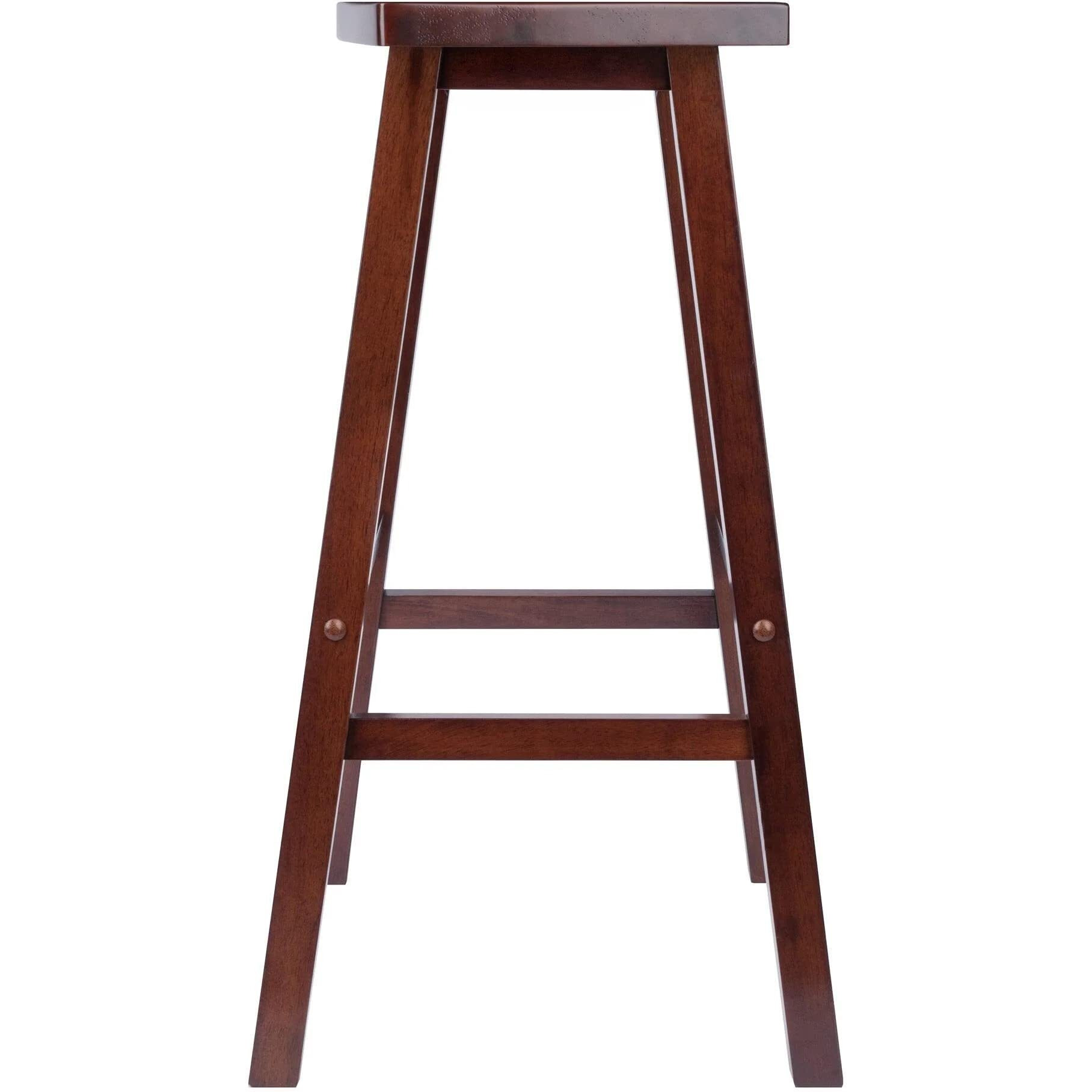 Katashi Fan Shape Bar Stool, Walnut