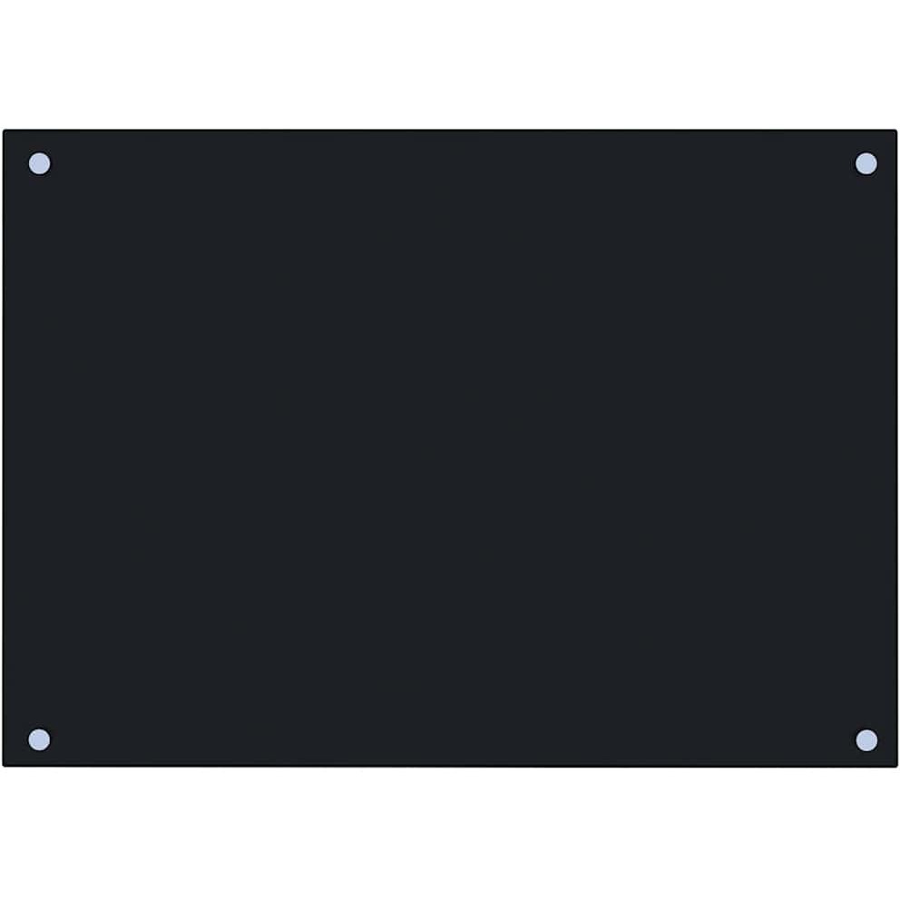 vidaXL Kitchen Backsplash Black 27.6&quotx19.7" Tempered Glass