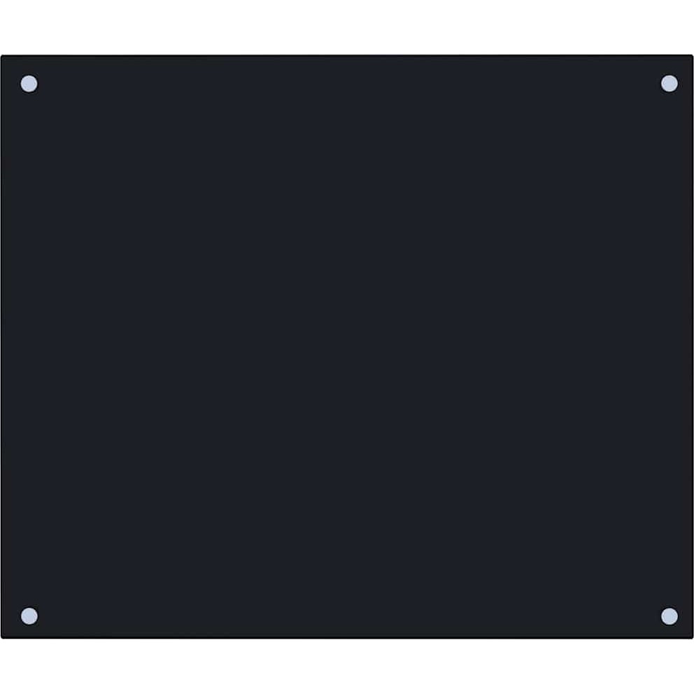 vidaXL Kitchen Backsplash Black 27.6&quotx23.6" Tempered Glass