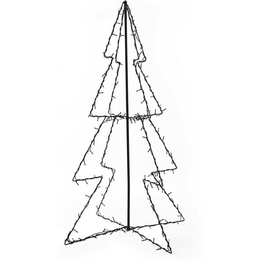 vidaXL Christmas Cone Tree 160 LEDs Indoor and Outdoor 30.7&quotx47.2"