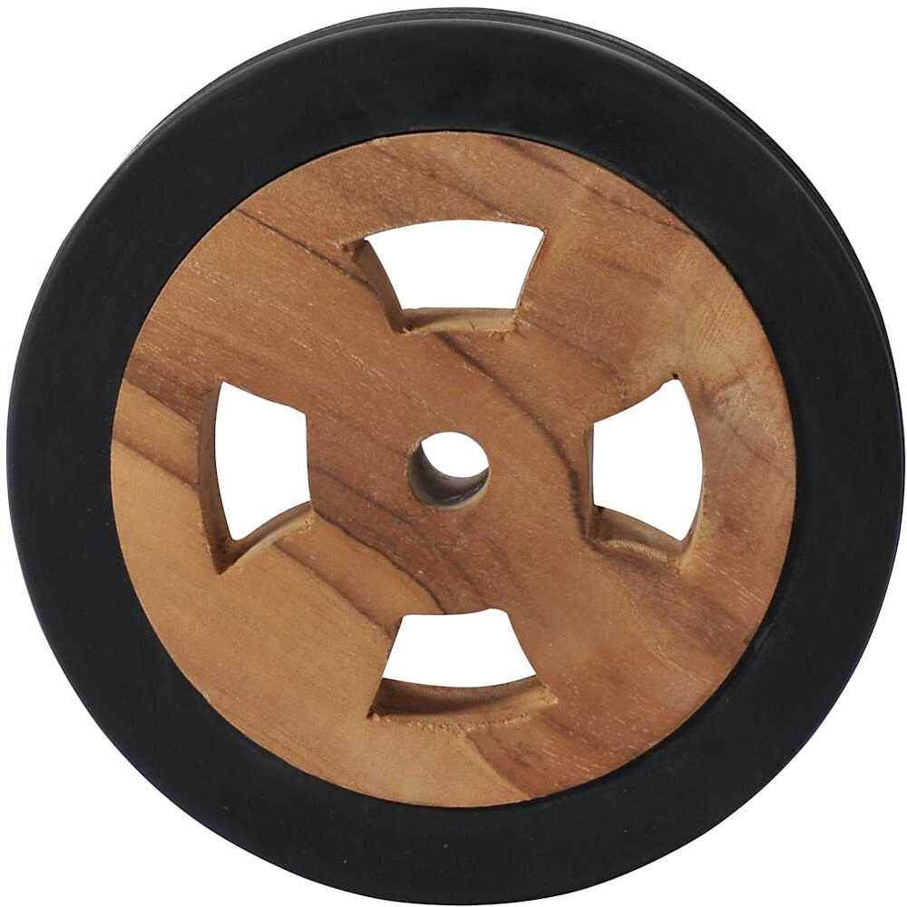 vidaXL Sunlounger Spare Wheels 2 pcs Solid Teak Wood