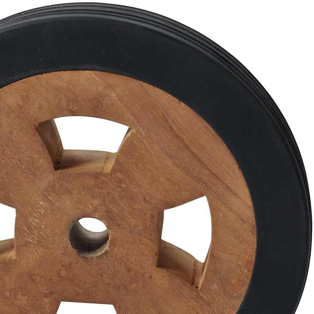 vidaXL Sunlounger Spare Wheels 2 pcs Solid Teak Wood