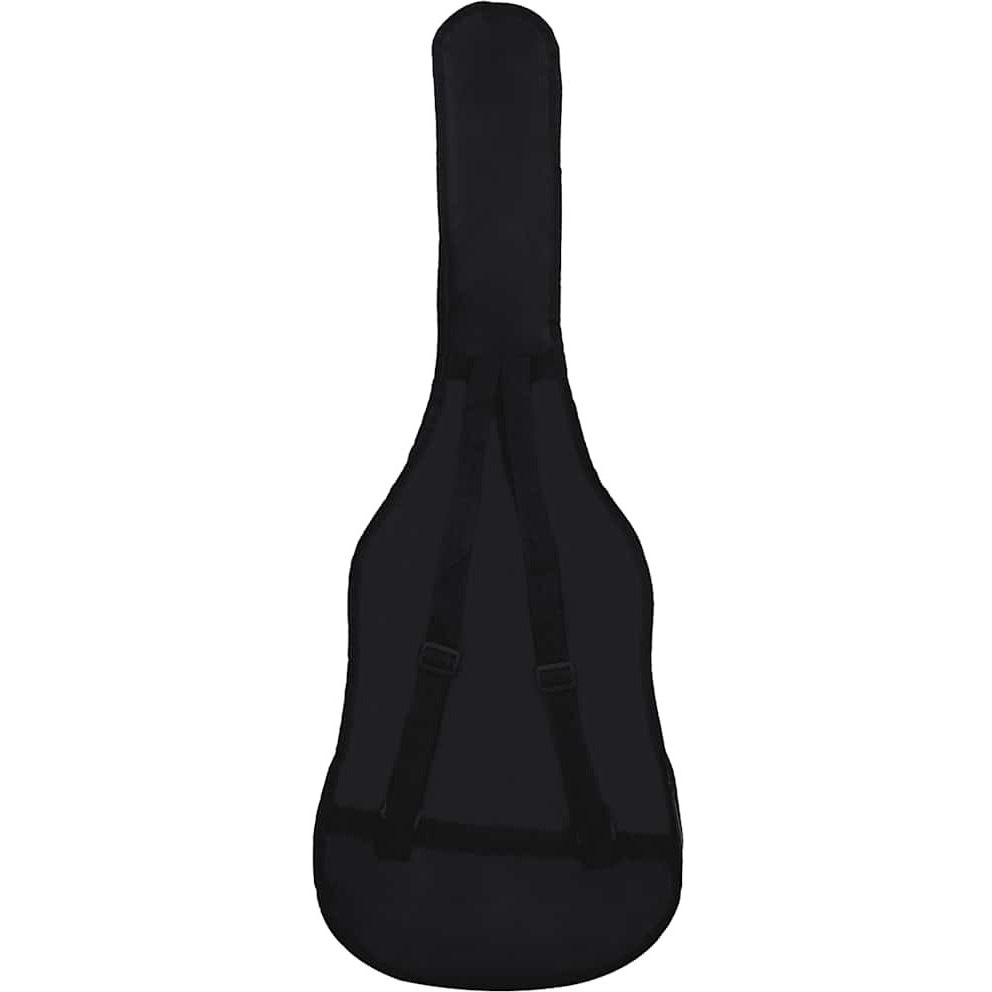 vidaXL Guitar Bag for 4/4 Classical Guitar Black 39.4&quotx14.6" Fabric