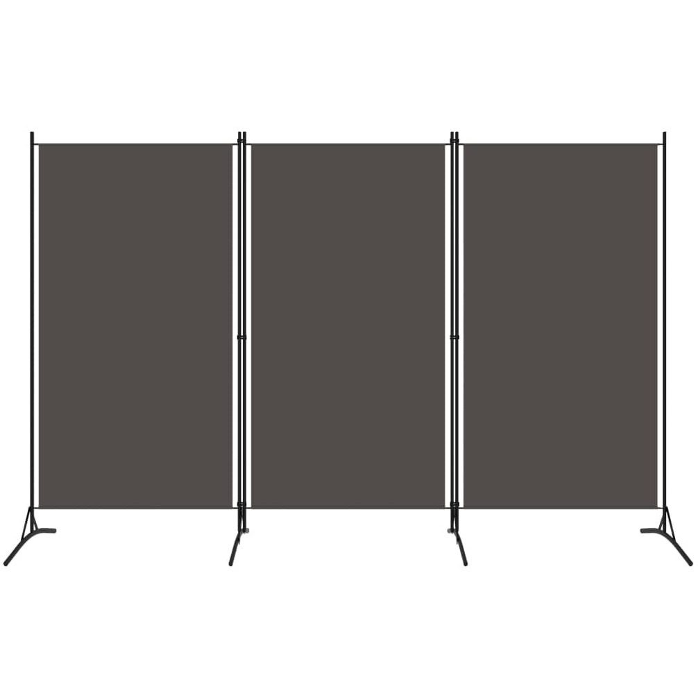 vidaXL 3-Panel Room Divider Anthracite 102.4&quotx70.9"