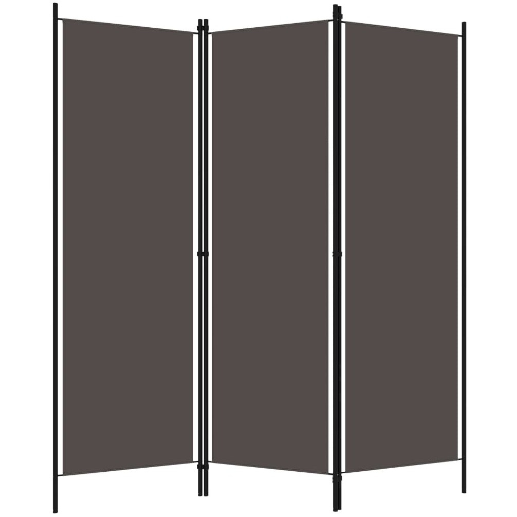 vidaXL 3-Panel Room Divider Anthracite 59.1&quotx70.9"