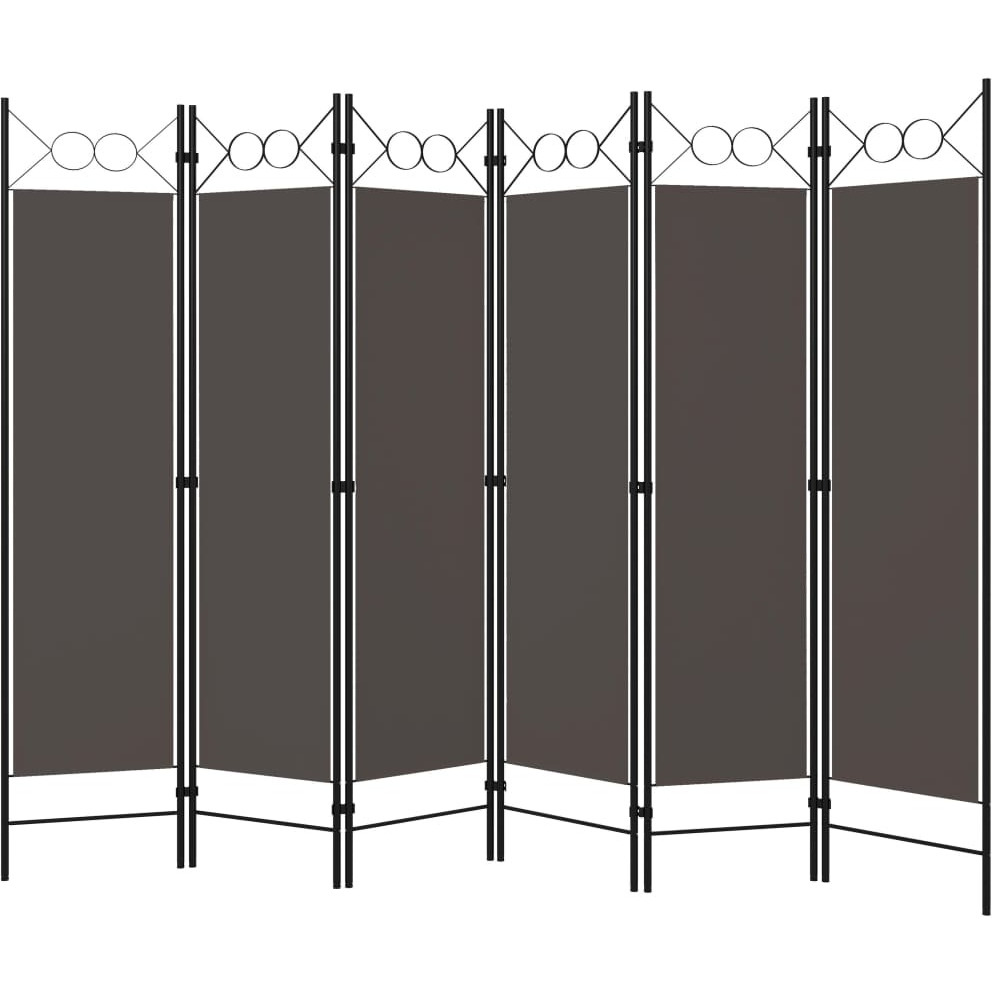 vidaXL 6-Panel Room Divider Anthracite 94.5&quotx70.9"