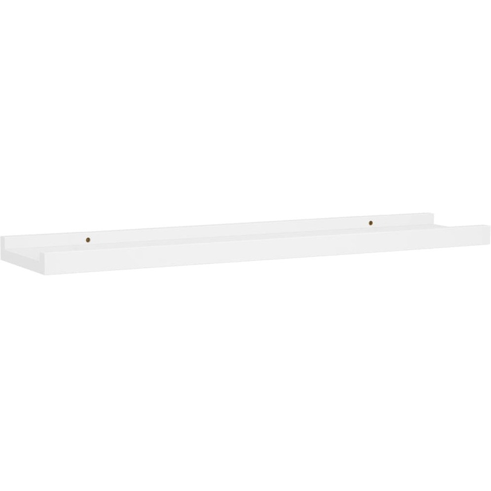 vidaXL Picture Frame Ledge Shelves 2 pcs White 23.6&quotx3.5&quotx1.2" MDF