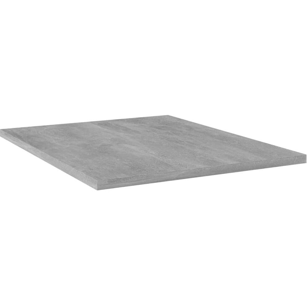 vidaXL Bookshelf Boards 4 pcs Concrete Gray 15.7&quotx19.7&quotx0.6" Engineered Wood