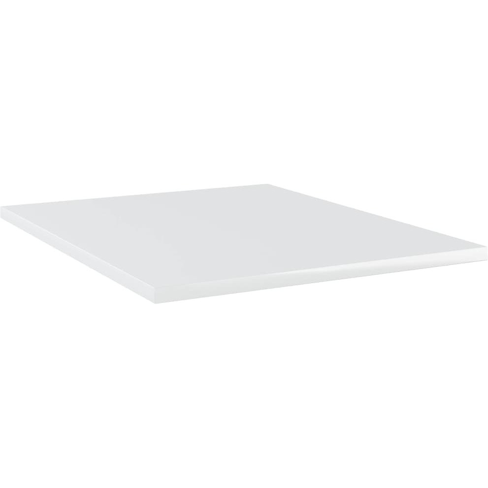 vidaXL Bookshelf Boards 4 pcs High Gloss White 15.7&quotx19.7&quotx0.6" Engineered Wood